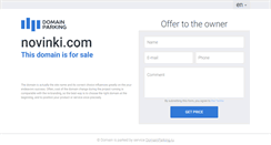 Desktop Screenshot of novinki.com